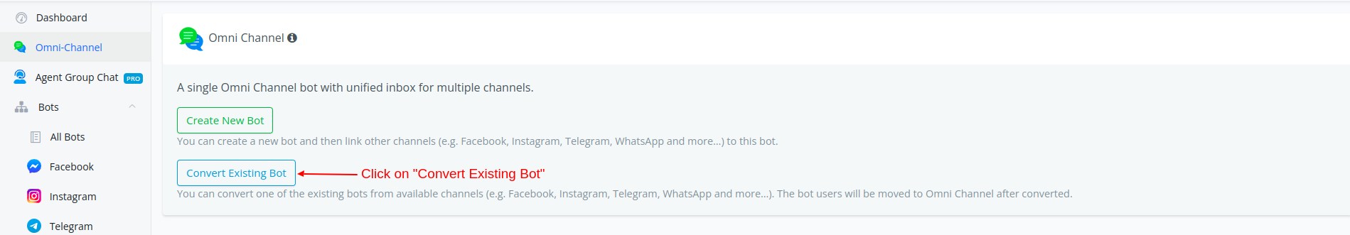 Convert Existing Bot