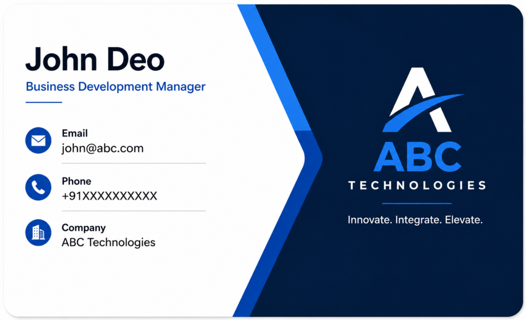 business card